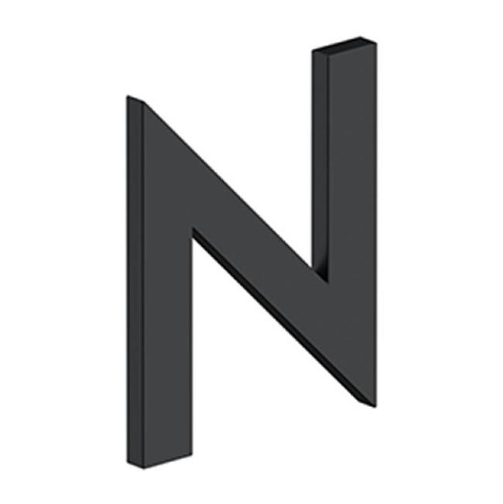 4&apos;&apos; LETTER N, B SERIES WITH RISERS, STAINLESS STEEL