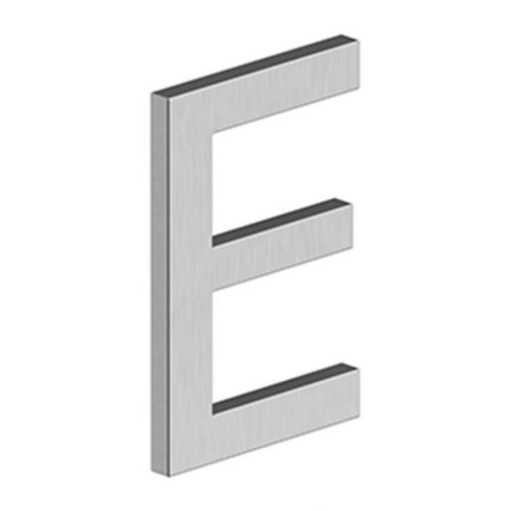 4&apos;&apos; LETTER E, E SERIES WITH RISERS, STAINLESS STEEL