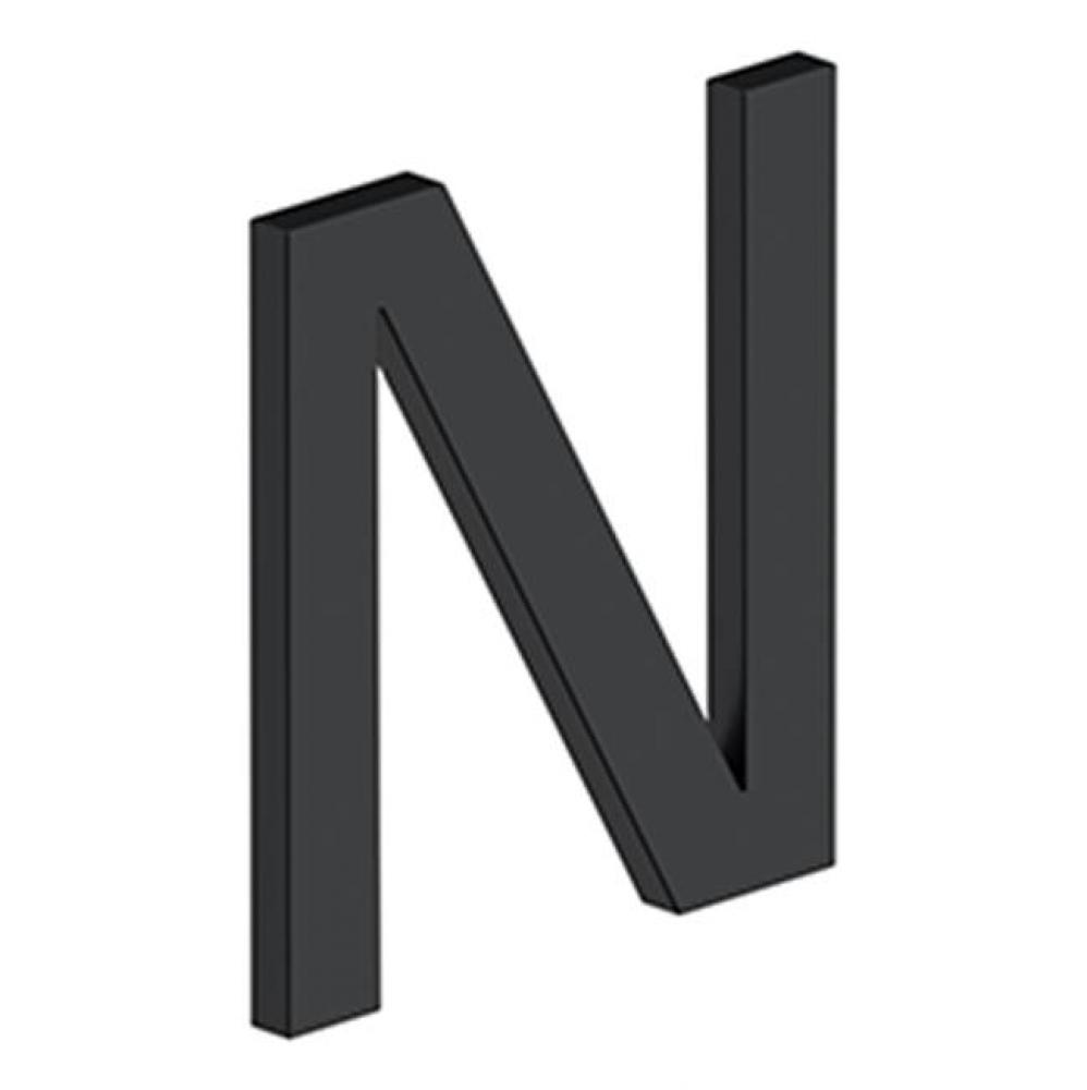 4&apos;&apos; LETTER N, E SERIES WITH RISERS, STAINLESS STEEL