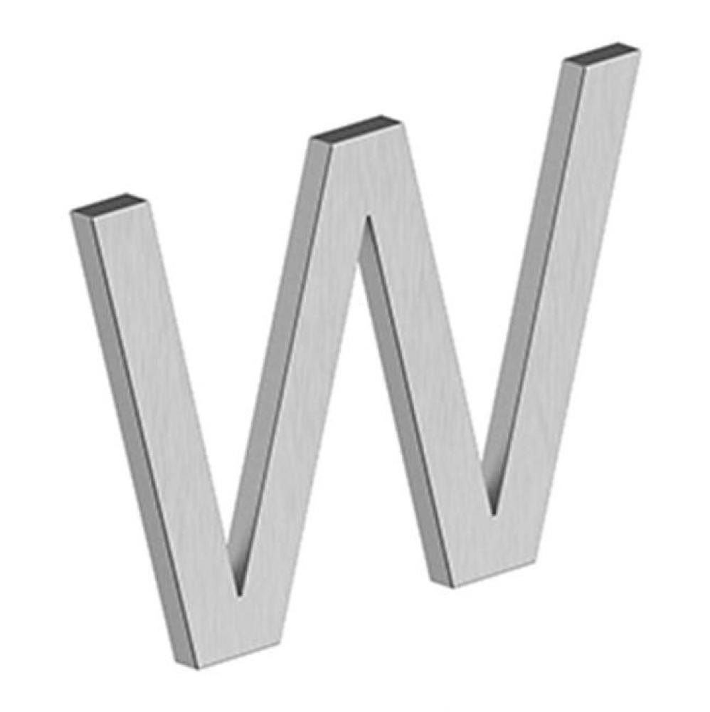 4&apos;&apos; LETTER W, E SERIES WITH RISERS, STAINLESS STEEL