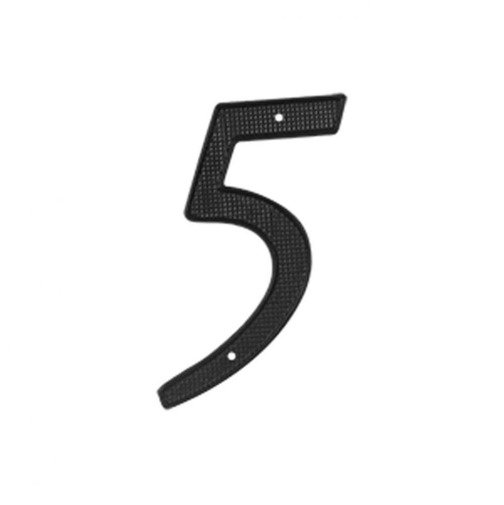 4&apos;&apos; Numbers Zinc Die-Cast, Black