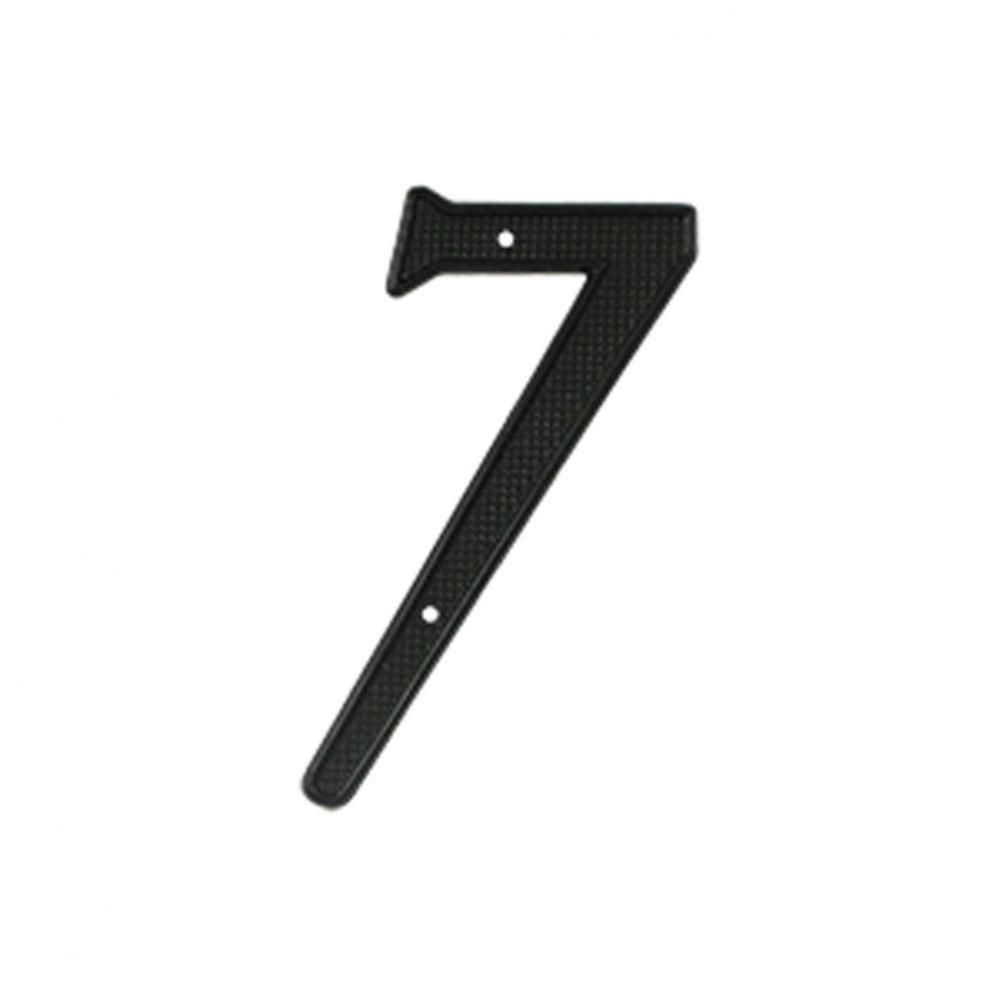 4&apos;&apos; Numbers Zinc Die-Cast, Black