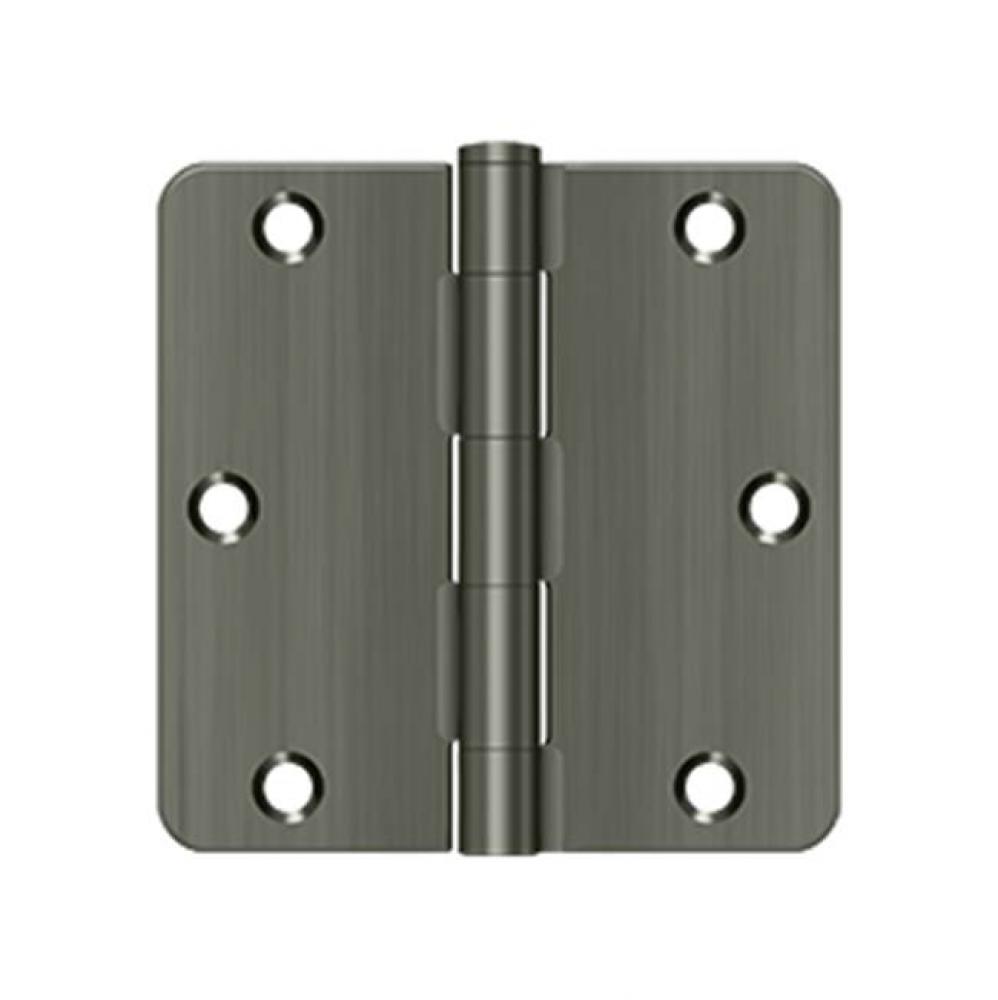 3-1/2&apos;&apos; x 3-1/2&apos;&apos; x 1/4&apos;&apos; Radius Hinge, Residential Thickness