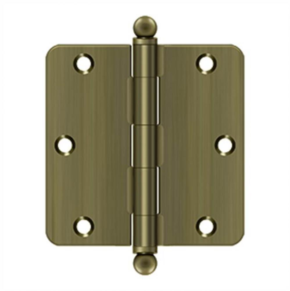 3-1/2&apos;&apos; x 3-1/2&apos;&apos; x 1/4&apos;&apos; Radius Hinge, Residential Thickness