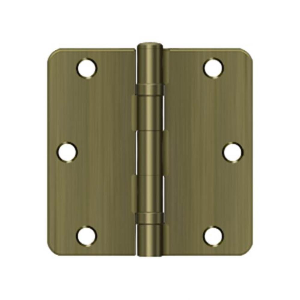 3-1/2&apos;&apos; x 3-1/2&apos;&apos; x 1/4&apos;&apos; Radius Hinge, Ball Bearing