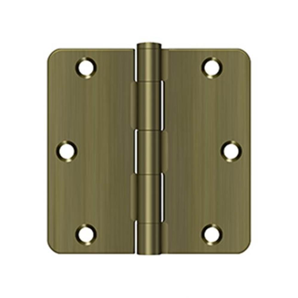 3-1/2&apos;&apos; x 3-1/2&apos;&apos; x 1/4&apos;&apos; Radius Hinge, Residential Thickness