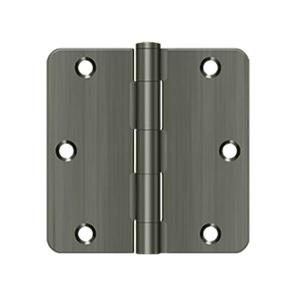 3-1/2&apos;&apos; x 3-1/2&apos;&apos; x 1/4&apos;&apos; Radius Hinge, Residential Thickness