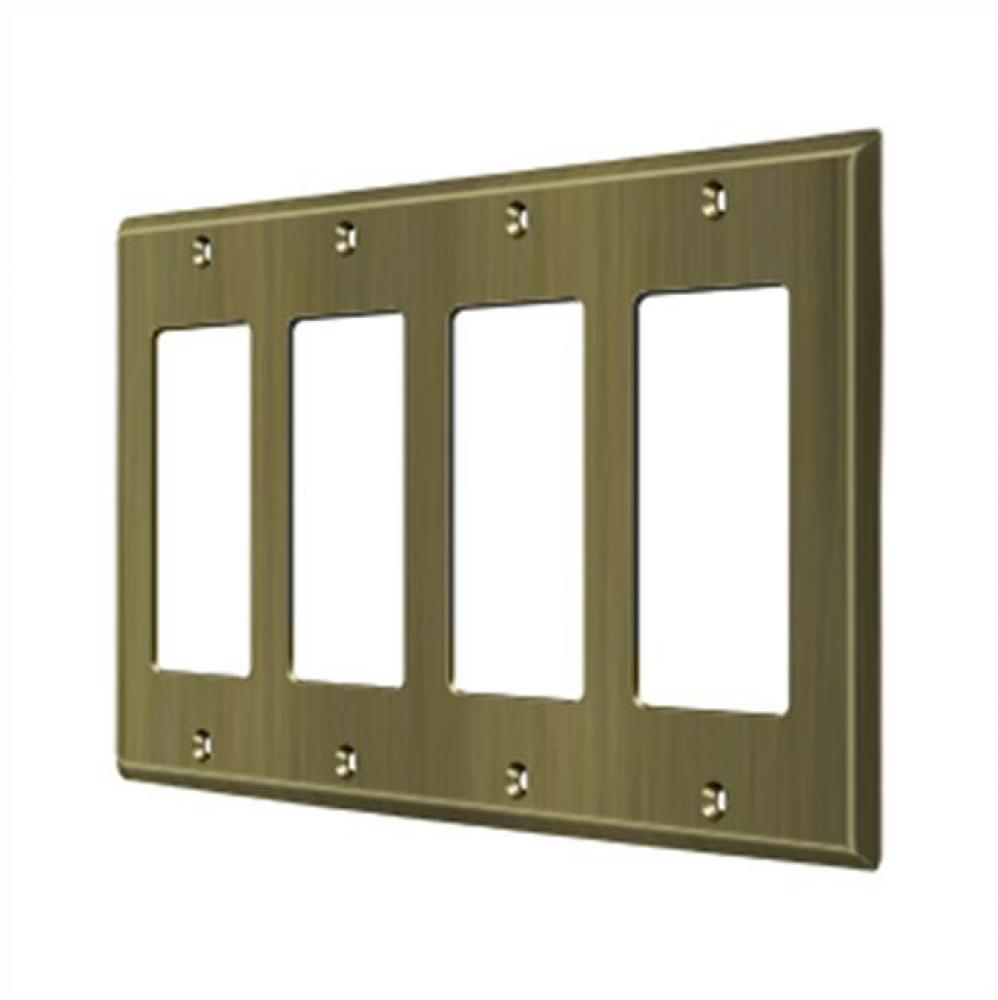 Switch Plate, Quadruple Rocker