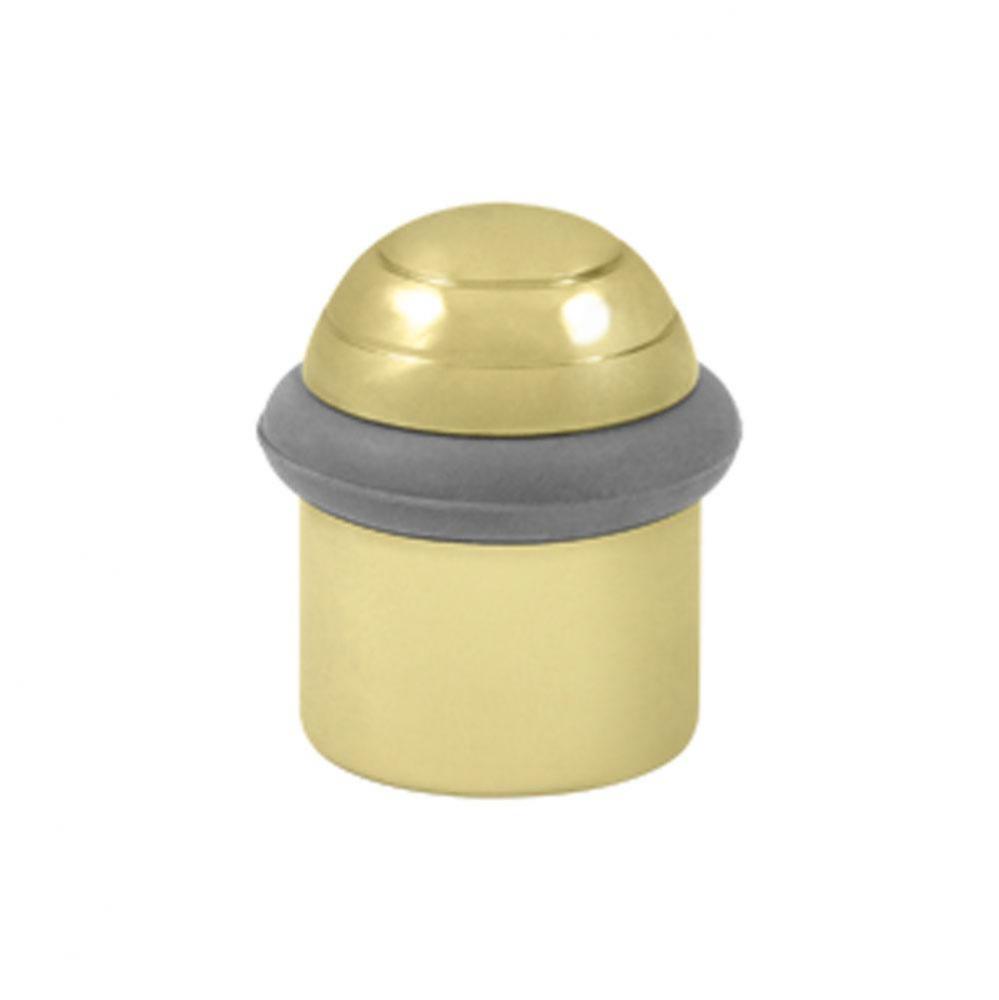 Round Universal Floor Bumper Dome Cap 1-5/8&apos;&apos;, Solid Brass