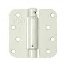 Deltana DSH4R5USPW - 4'' x 4'' x 5/8'' Spring Hinge, UL Listed