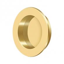 Deltana FP238CR003 - Flush Pull , Round, HD, 2-3/8'', Solid Brass