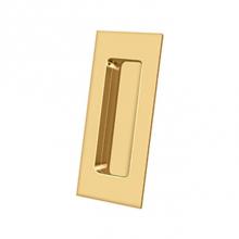 Deltana FP40CR003 - Flush Pull, Rectangular, HD, 4'' x 1-7/8'' x 7/16'', Solid Brass