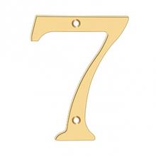 Deltana RN6-7 - 6'' Numbers, Solid Brass