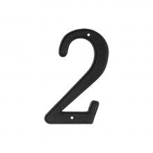 Deltana RNZ4-2 - 4'' Numbers Zinc Die-Cast, Black