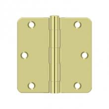 Deltana S35R4BK2D - 3-1/2'' x 3-1/2'' x 1/4'' Radius Hinge, Residential Thickness