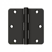 Deltana S35R4N10B - 3-1/2'' x 3-1/2'' x 1/4'' Radius Hinge, Residential Thickness