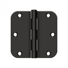 Deltana S35R5N10B - 3-1/2'' x 3-1/2'' x 5/8'' Radius Hinge, Residential Thickness