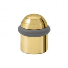 Deltana UFBD4505CR003 - Round Universal Floor Bumper Dome Cap 1-5/8'', Solid Brass