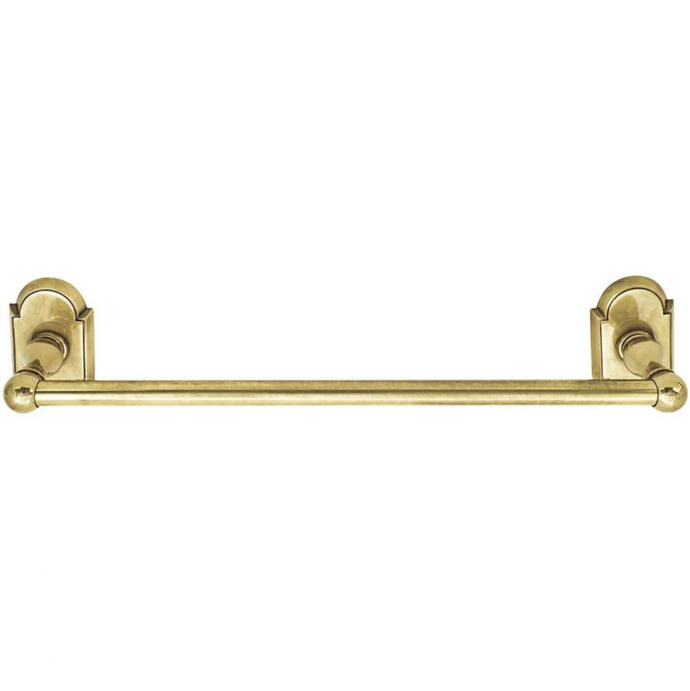 Brass TowelBar, Lancaster Rosette, 24&apos;&apos;, US3 Lifetime