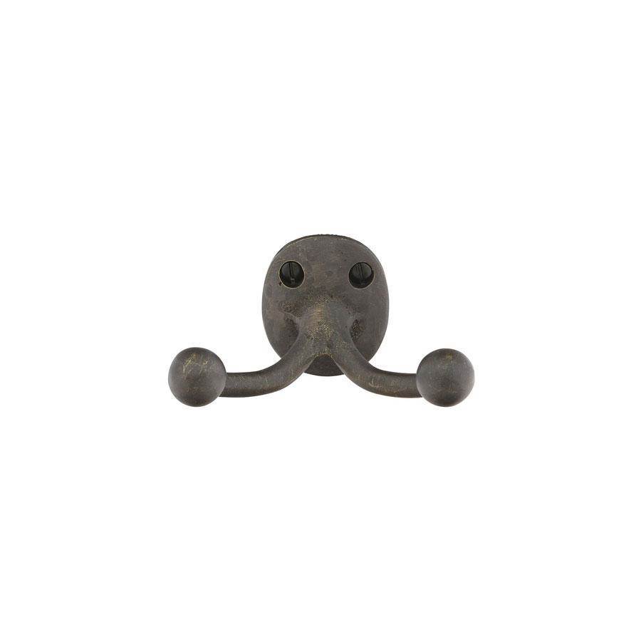 Bronze Dbl Hook with plate, FB