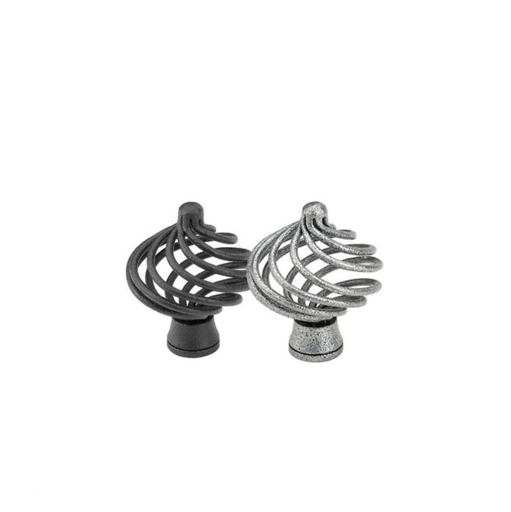 Wrought Steel Flanders Wardrobe Knob, 2&apos;&apos;, SWS