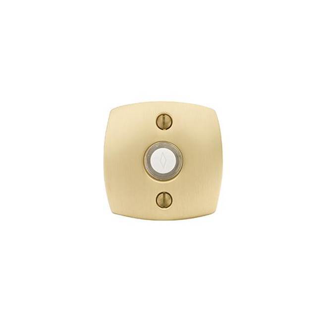 Brass Doorbell with Urban Modern Rosette US19