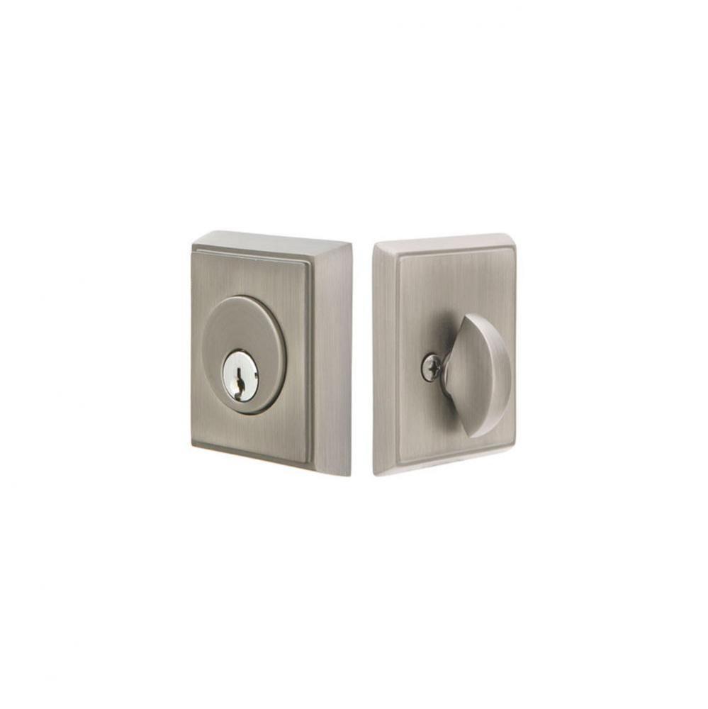 Brass Rect Deadbolt, Sgl, US10B