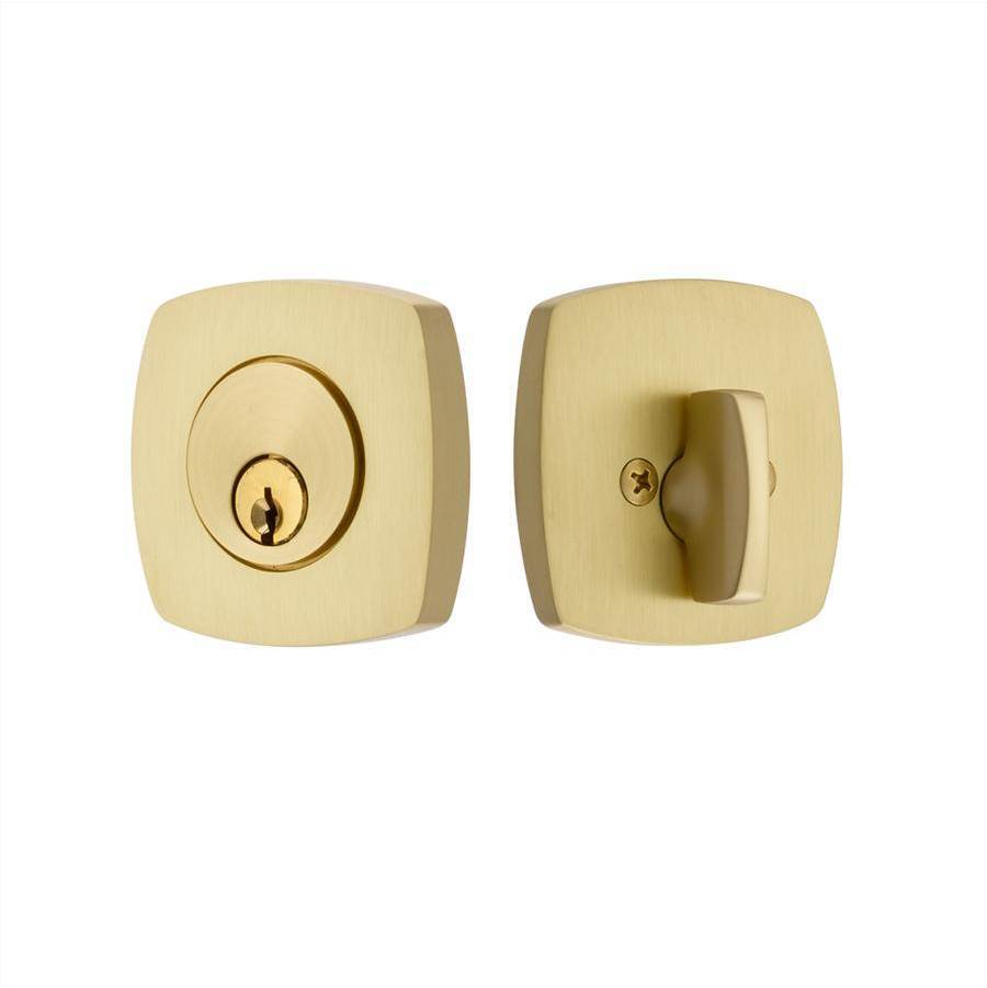 Urban Modern Deadbolt, Double Cylinder, US26