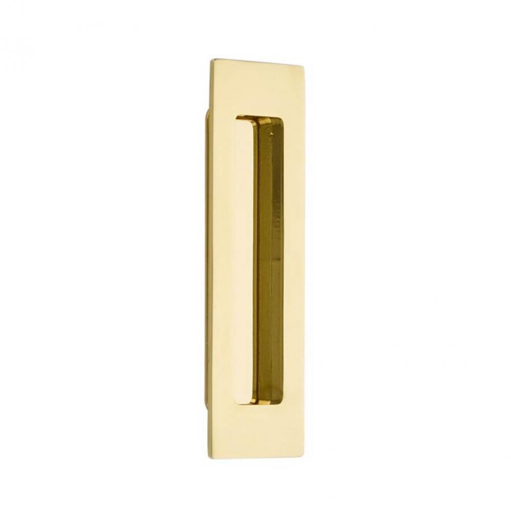 Brass Modern Rectangular Flush Pull 6&apos;&apos;, US3NL