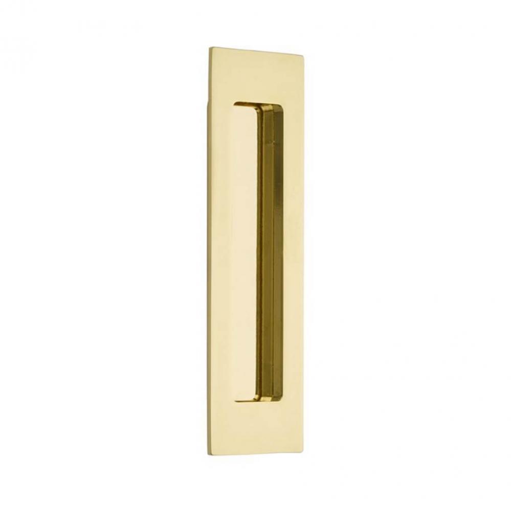 Brass Modern Rectangular Flush Pull 7&apos;&apos;, US3NL