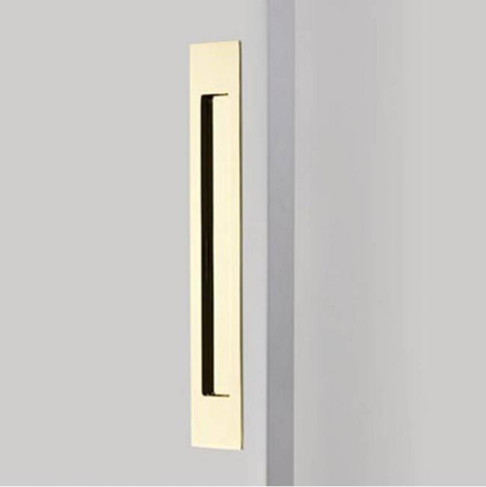 Brass Modern Rectangular Flush Pull 14&apos;&apos;, US3