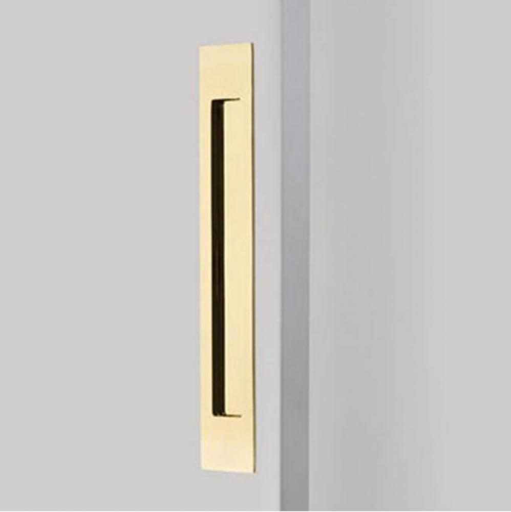 Brass Modern Rectangular Flush Pull 14&apos;&apos;, US3NL