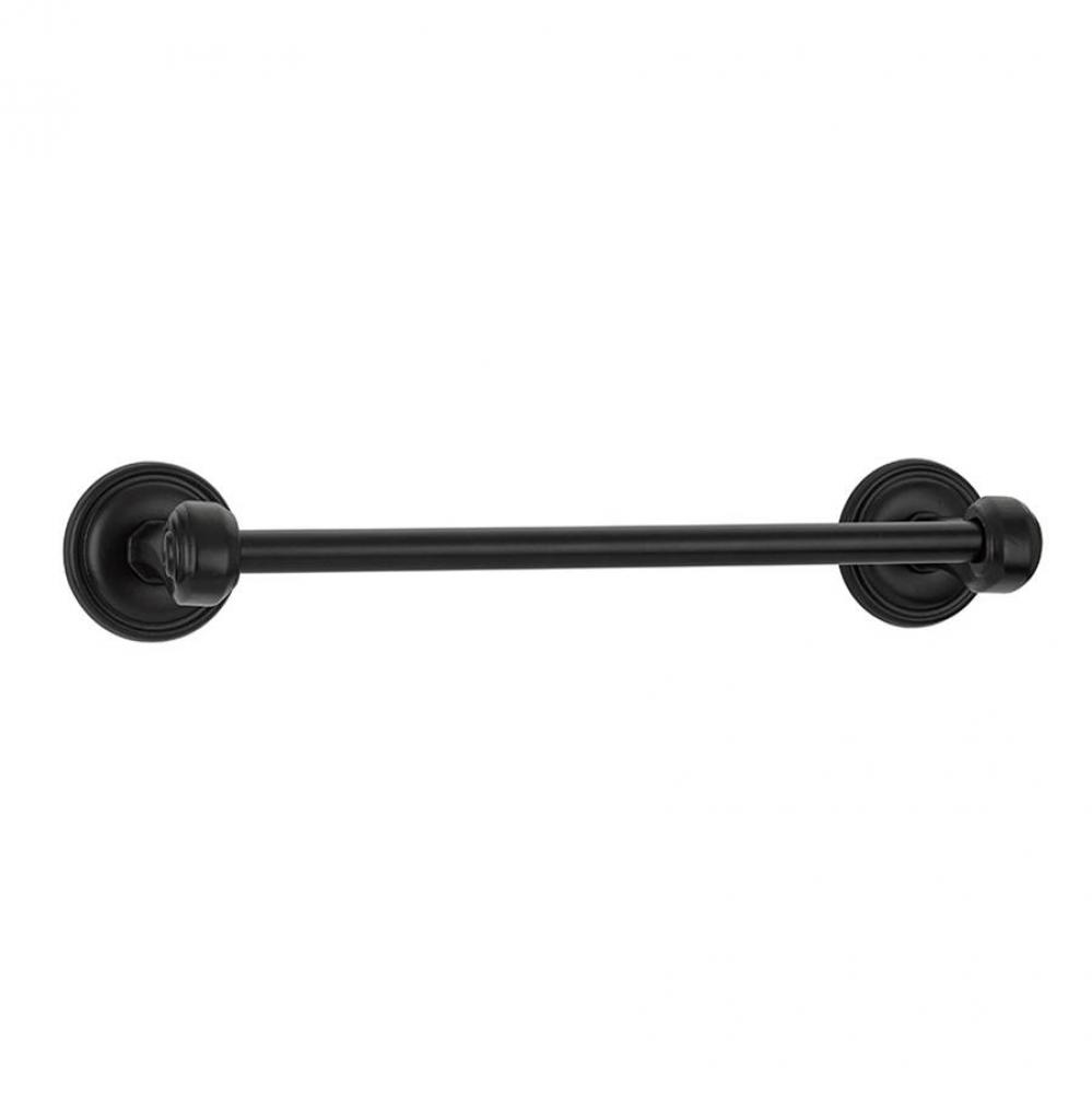 Tuscany Bronze Sgl Towel Bar, No.12 Rosette, 12&apos;&apos;, FB