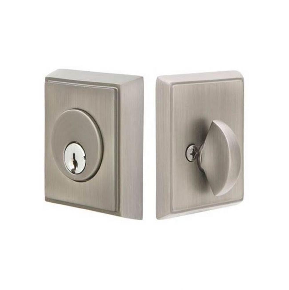 Brass Rect Deadbolt, Sgl, US4