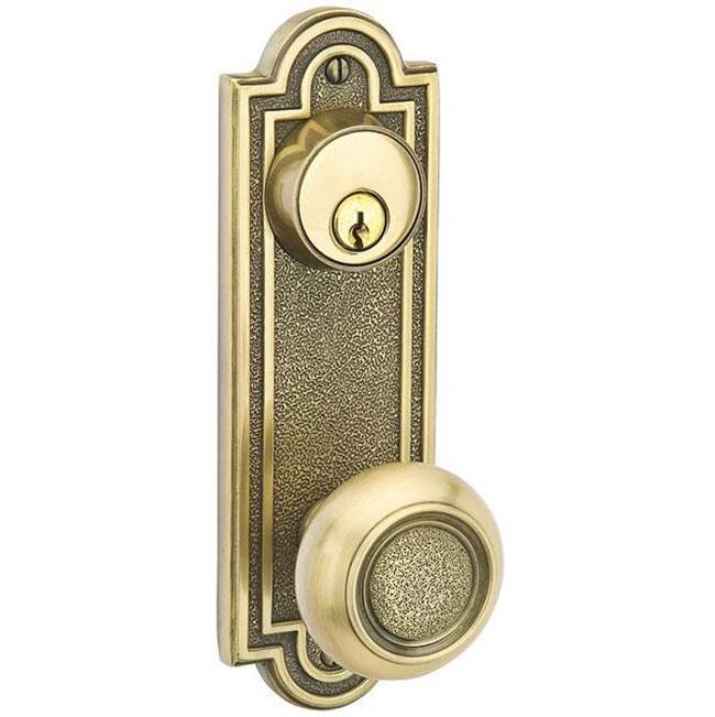 Passage Single Keyed, Sideplate Locksets Belmont 3-5/8, Mercury Lever, RH, US3NL