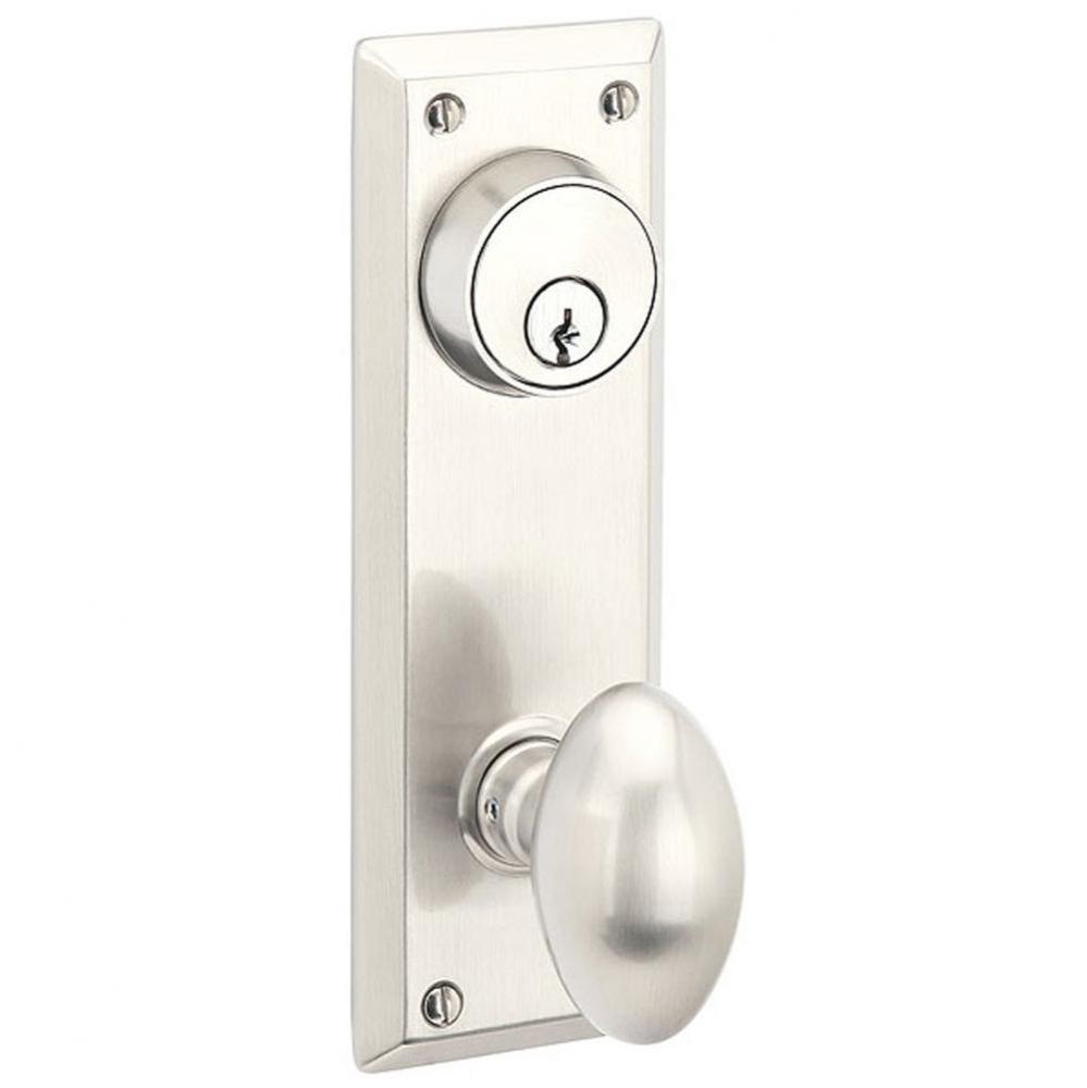 Passage Single Keyed, Sideplate Locksets Quincy 3-5/8&apos;&apos; Center to Center Keyed, Modern D