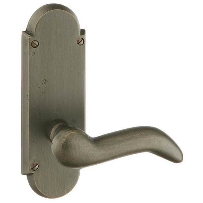 Passage, Sideplate Locksets No.5 Non-Keyed 7-1/4&apos;&apos;, Montrose Lever, FB