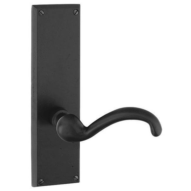 Passage, Sideplate Locksets Rectangular Non-Keyed 8-7/8&apos;&apos;, Lowell Crystal Knob, TWB