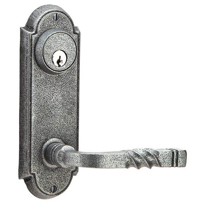 Dummy Pair Keyed, Sideplate Locksets No.5 3-5/8&apos;&apos; Center to Center Keyed, Savannah Knob,