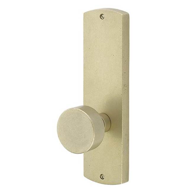 Passage, Sideplate Locksets Missoula Non-Keyed 9&apos;&apos;, Modern Square Crystal Knob, FB