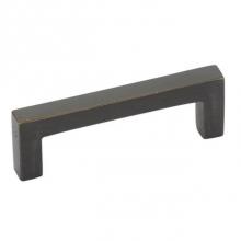 Emtek 86672FB - Rustic Modern Cabinet Pull, 10'' C-C, FB