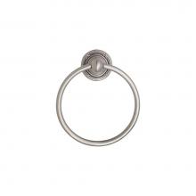 Emtek 26016US10B - Brass Towel Ring, Lancaster Rosette, 6-7/8'', US10B