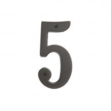 Emtek 282510B - House Number Digit ''5'' 5-1/2'', US10B