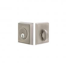 Emtek 8468US10B - Brass Rect Deadbolt, Sgl, US10B