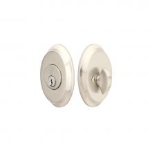 Emtek 8458US10B - Saratoga Deadbolt, Sgl, US10B