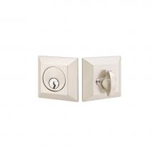 Emtek 8478US26 - Brass Quincy Rose Deadbolt, Sgl, US26