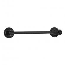 Emtek 2702411FB - Tuscany Bronze Sgl Towel Bar, No.11 Rosette, 12'', FB