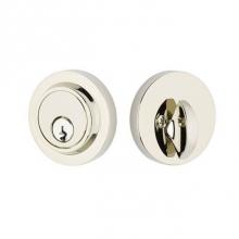 Emtek W8467US14 - Weiser Keyway, Modern Rnd Deadbolt, Sgl, US14