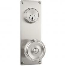 Emtek 8212ASUS10B - Passage Double Keyed, Sideplate Locksets Modern 3-5/8'' Center to Center Keyed, Astoria