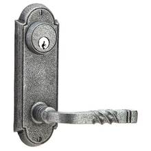 Emtek 7015SVSWS - Dummy Pair Keyed, Sideplate Locksets No.5 3-5/8'' Center to Center Keyed, Savannah Knob,